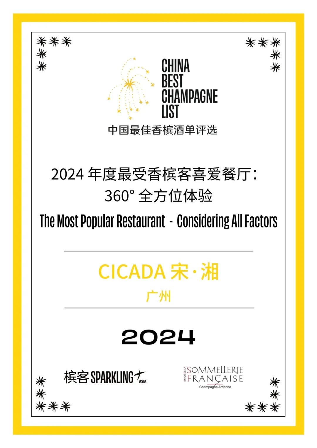 2024 China Best Champagne List Award Results Announcement